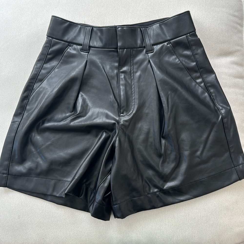 Abercrombie Faux Leather shorts